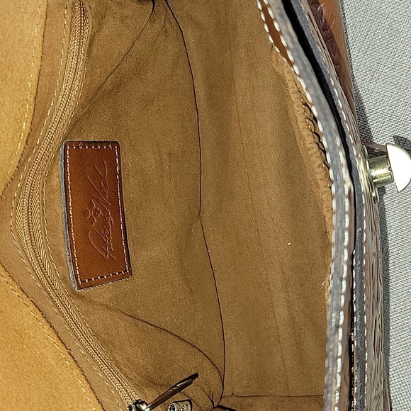 Patricia Nash Brown Tooled Leather Crossbody Handbag - Picture 11 of 12